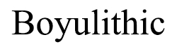 Boyulithic